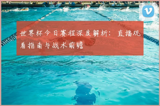 世界杯今日赛程深度解析：直播观看指南与战术前瞻